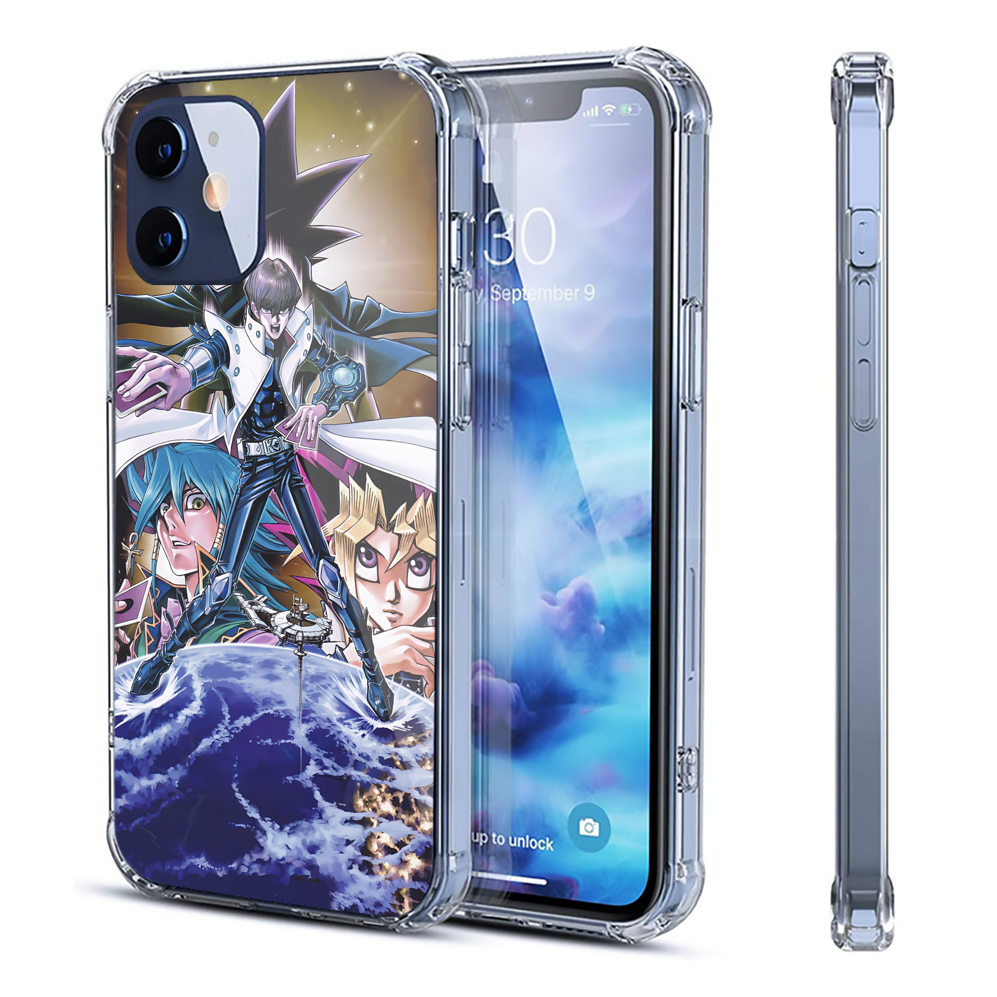 （画像用） 遊☆戯☆王 Yu-Gi-Oh! 【iPhone 12シリーズ対応】透明スマホケース（クリアソフトケース）